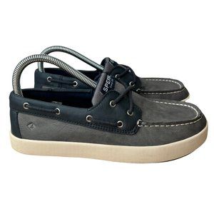 Sperry Top Sider Cruise Boat boys Shoes Gray / Blue Size 5